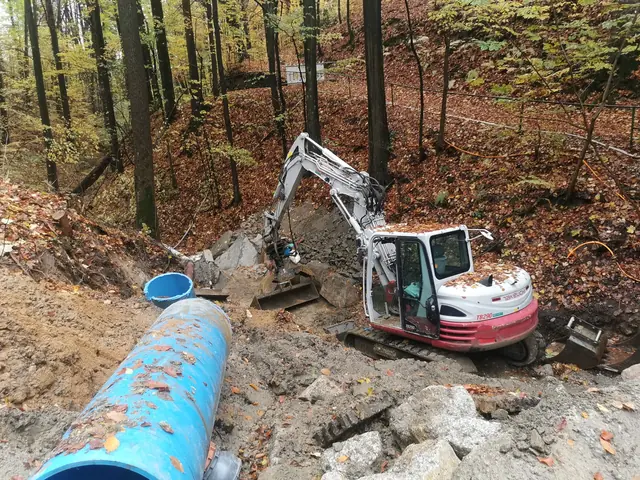 Lückendorf, Ausbau und Erweiterung von Abwasseranlagen – Baustellenfoto